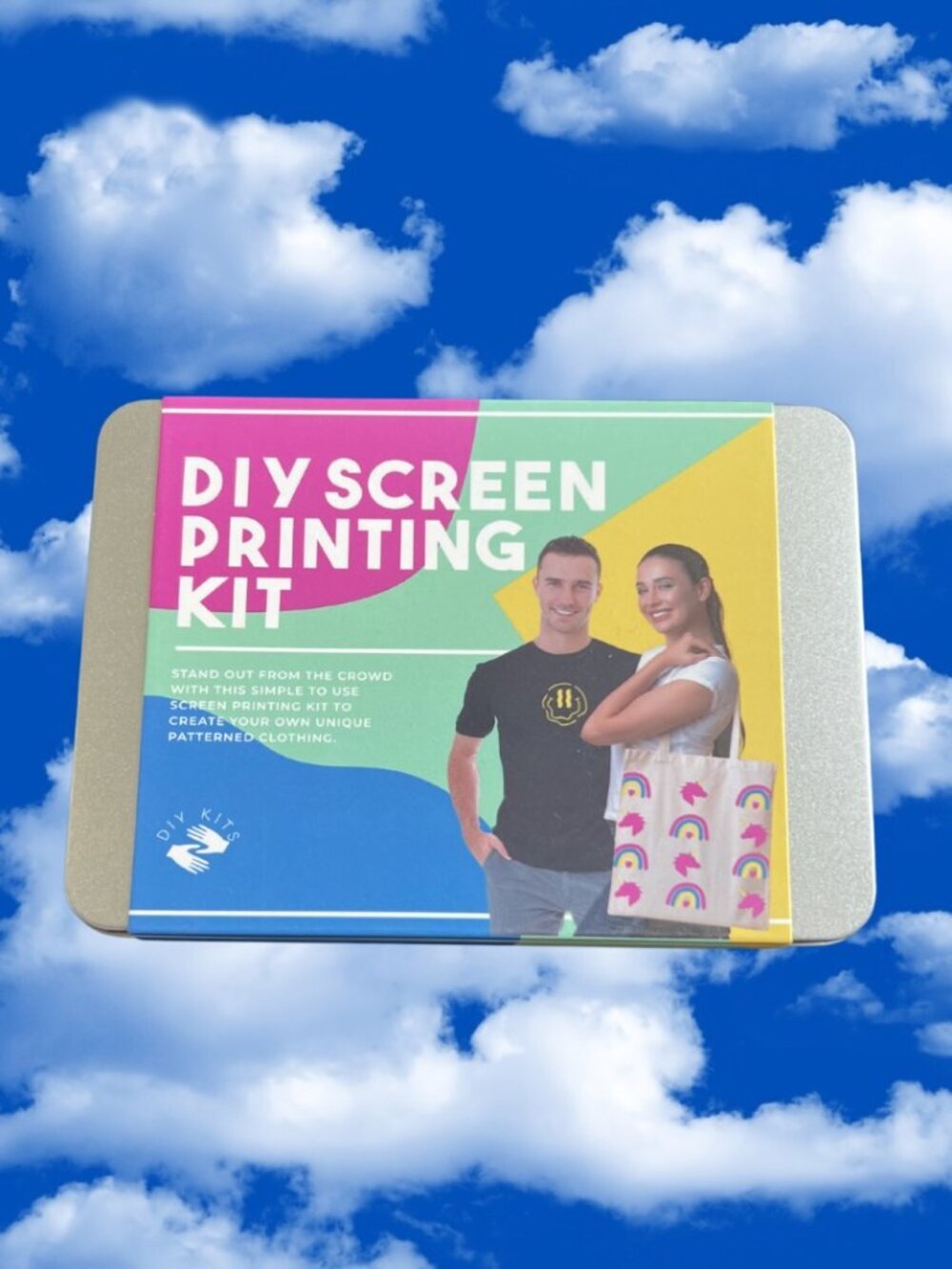 DIY Screen Printing Kit in Metal Tin